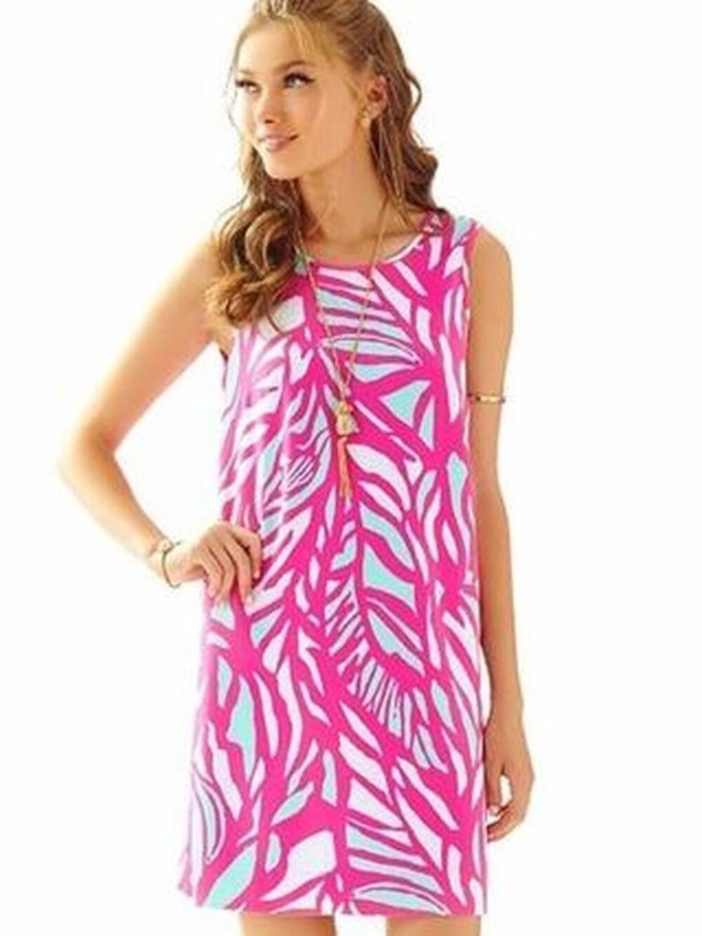 LILLY PULITZER Sabrina Shift Dress - Capri Pink Papaya Playa
